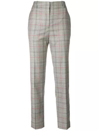 Calvin Klein 205W39nyc Contrast Panel Checked Trousers - Farfetch