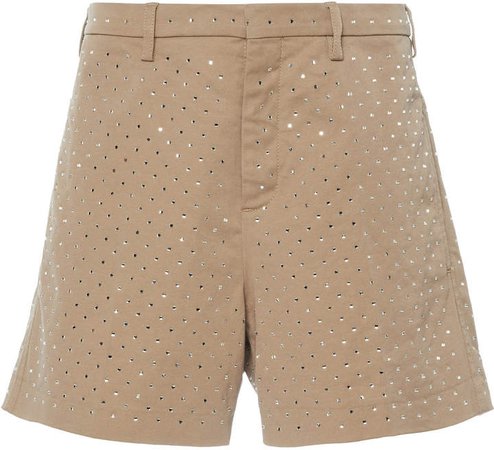 N°21 Polka-Dot Cotton-Blend Shorts Size: 38