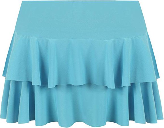 New Ladies Rara Mini Short Skirt Womens - Turquoise - US 8-10 (UK 12-14) at Amazon Women’s Clothing store:
