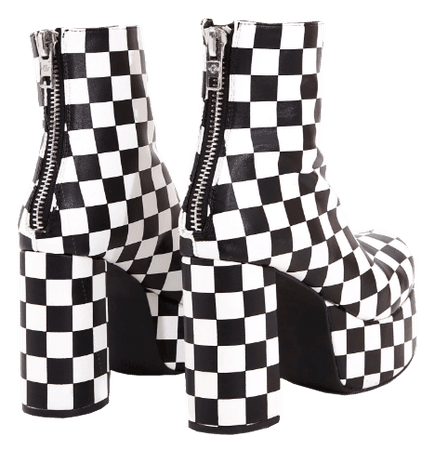 checkered heels