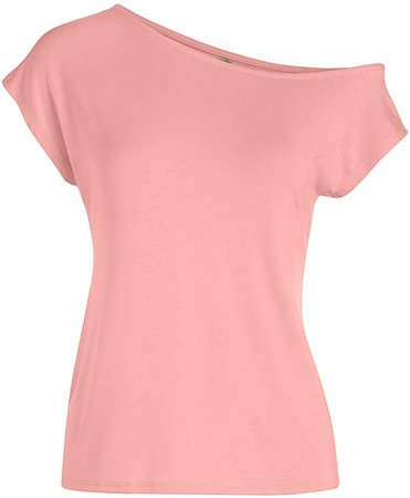 Blush-Pink Off-Shoulder Top