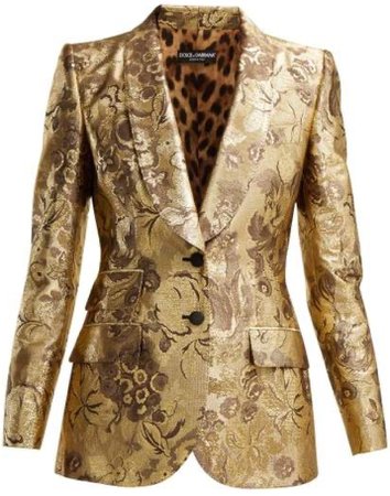 gold embellished blazer
