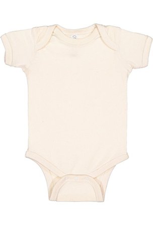 Amazon.com: Rabbit Skins Infant 100% Cotton Baby Rib Lap Shoulder Short Sleeve Bodysuit: Clothing