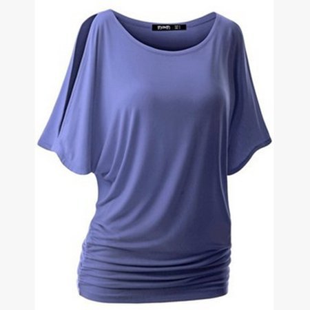 Vista - Women Summer Casual Solid Short Sleeve Tops Sexy Deep V-neck Button Chemise Loose Blouse Cotton Silk T-shirt Plus Size - Walmart.com