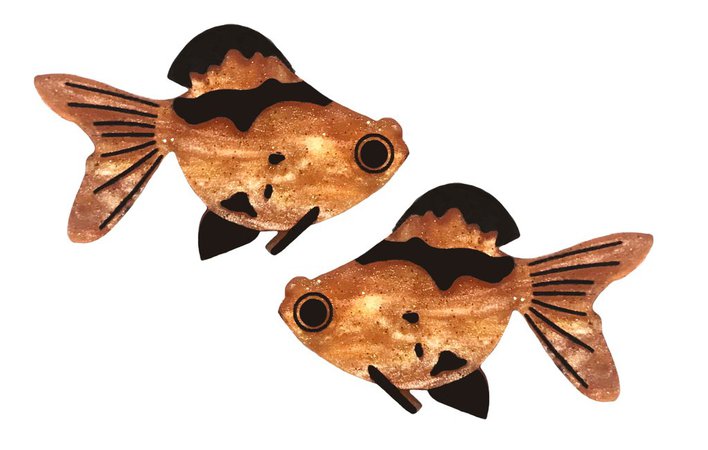 Goldfish Studs – yippywhippy
