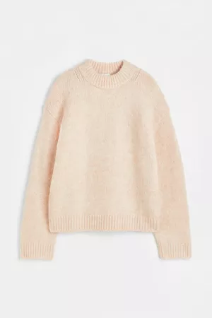 Oversized Sweater - Light beige - Ladies | H&M US