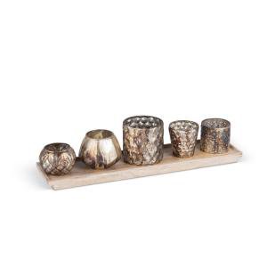 Gerson Champagne Candle Cup Candle Holder (Set of 6)-93708 - The Home Depot