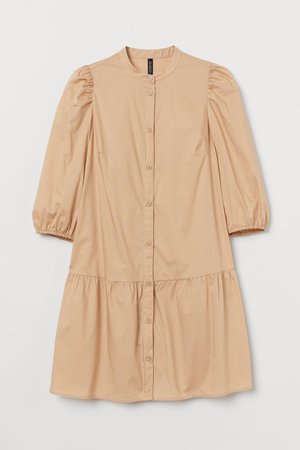 Bavlnené šaty - Béžová - ŽENY | H&M SK