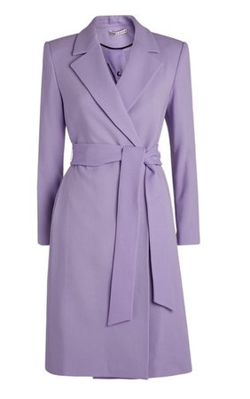 purple lilac coat