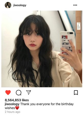 Jiwoo Birthday Post