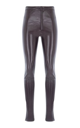 High-Rise Leather Skinny Pants By Zeynep Arçay | Moda Operandi