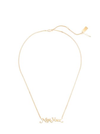 Shop gold Marc Jacobs New York necklace with Express Delivery - Farfetch