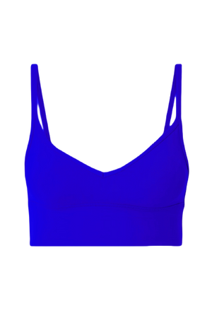 LULULEMON - Align Nulu sports bra / Align high-rise shorts - 4" in Medium Blue