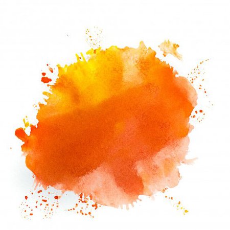 Orange Watercolor Splatter