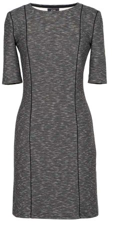 FG Grey & White Mélange Stretch Jersey Dress