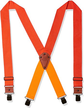 Dickies Men's Industrial Strength Suspenders, neon Orange, One Size at Amazon Men’s Clothing store