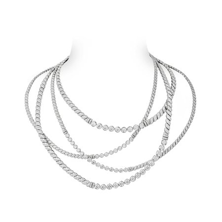 CHANEL, Flying Cloud Sparkling lines necklace