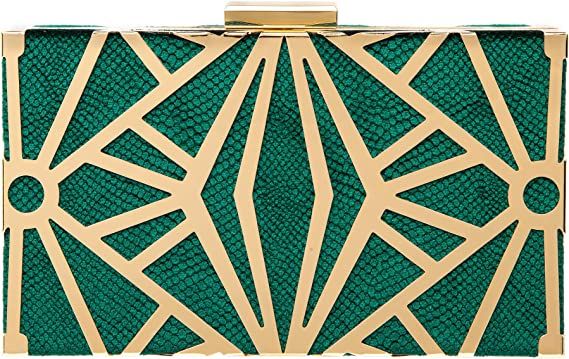 Amazon.com: CARIEDO Women Evening Bag Elegant Clutch Purse Exquisite Velvet Metal Hollow out Handbags Prom Wedding Party (Green) : Clothing, Shoes & Jewelry