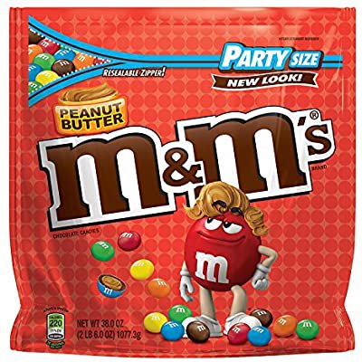 Amazon.com : M&M'S Peanut Butter Chocolate Candy Party Size 38-Ounce Bag : Chocolate And Candy Assortments : Grocery & Gourmet Food