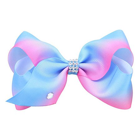Pinkcream Large Hair Bow Rainbow Bows Dance Mom Girls Accessories Kids Romany Hair Clip (2): Amazon.co.uk: Clothing