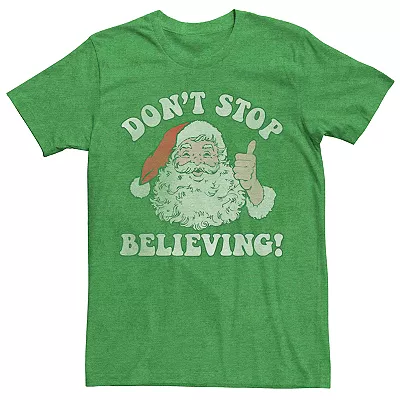 don’t stop believing Santa tee