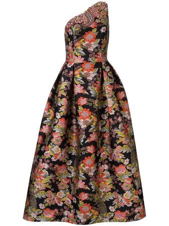Andrew Gn Printed Embroidered Gown | Farfetch.com