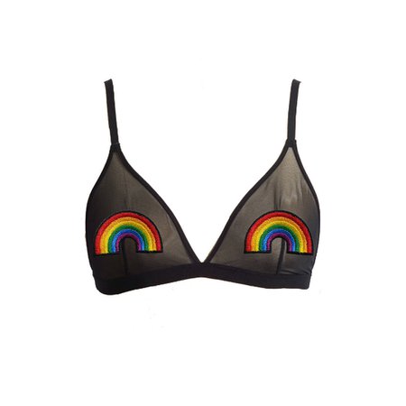 rainbow bra