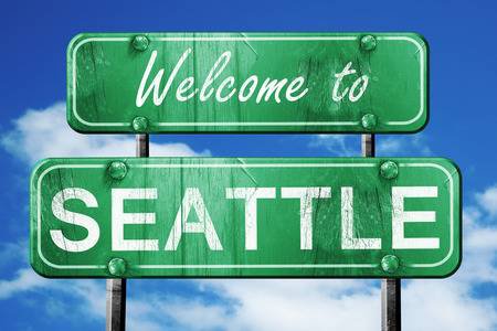 Seattle Road Sign On A Blue Sky Background Stock Photo, Picture And Royalty Free Image. Image 55167536.