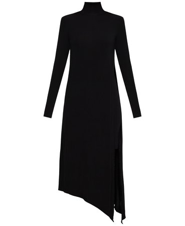 BCBGMAXAZRIA Kabrina Asymmetrical Turtleneck Dress & Reviews - BCBGMAXAZRIA - Women - Macy's