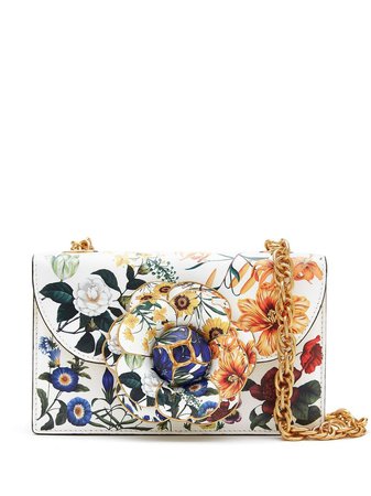 Oscar De La Renta Tro floral-print Crossbody Bag - Farfetch
