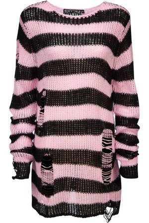 Courtney Distress Knit Sweater - Shop Now | KILLSTAR.com | KILLSTAR - UK Store
