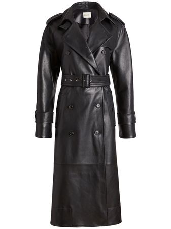 KHAITE The Selly Leather Trenchcoat - Farfetch