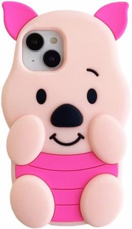 Amazon.com: Cartoon Pig Case,3D Cute Piglet Soft Silicone Rubber Shockproof Protective Gel Back Cover for Kids Girls Boys (for iPhone 13/14) : Electronics