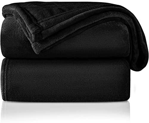 ONME Fleece Blanket, Throw Blanket for Couch - Soft Lightweight Microfiber Cool Blanket for Sofa, Bed, Camping, Travel, 50" x 60" Black https://a.co/d/3fBaEhz