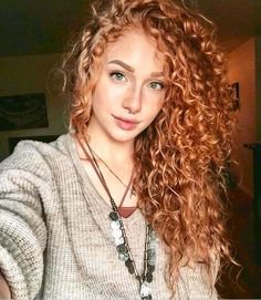 Natural Curly Red/Ginger Hair