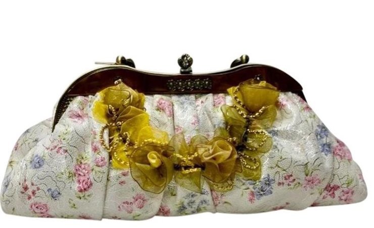 floral victorian purse