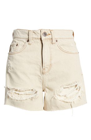 BDG Urban Outfitters Pax Ripped High Waist Denim Shorts | Nordstrom