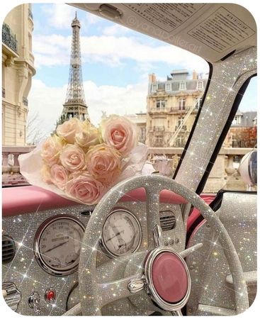 Paris Pink Car