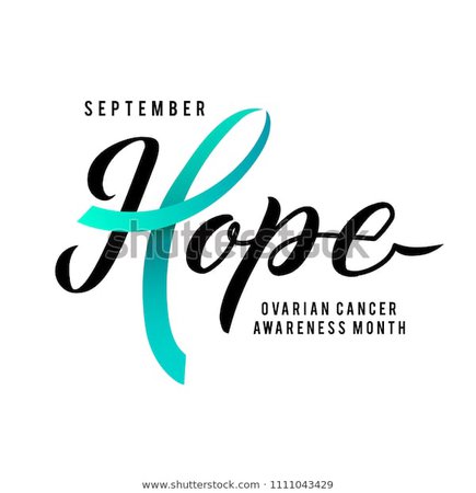 Cancer Hope Ovarian Cancer Awareness Label Stock Vector (Royalty Free) 1111043429