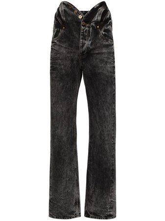 Y/Project knotted-waist jeans - FARFETCH