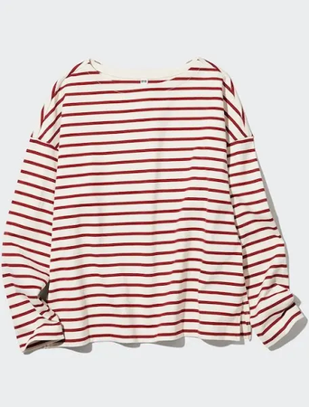 red striped long sleeves