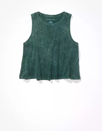 AE Crew Neck Muscle Tank Top green