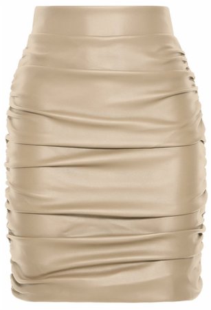 Meshki faux leather skirt