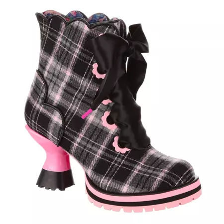 Pink and Black Boot