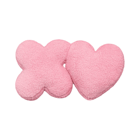 Valentine's Day 'XO' Faux Shearling Throw Pillow Pink - Room Essentials™