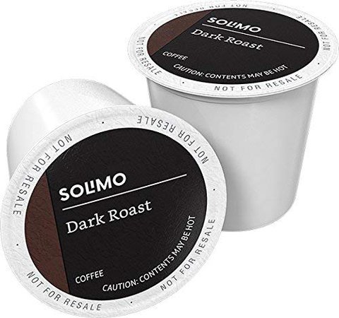 Amazon Brand - 100 Ct. Solimo Dark Roast Coffee Pods, Compatible with Keurig 2.0 K-Cup Brewers: Amazon.com: Grocery & Gourmet Food