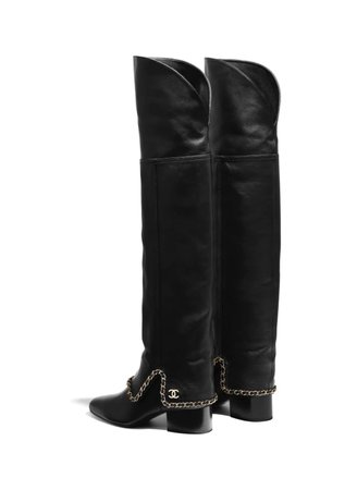 chanel high boots