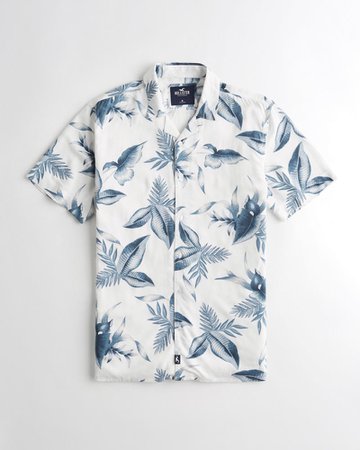 Guys Short-Sleeve Hawaiian Shirt | Guys New Arrivals | HollisterCo.com
