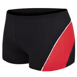 Black and red cheer shorts