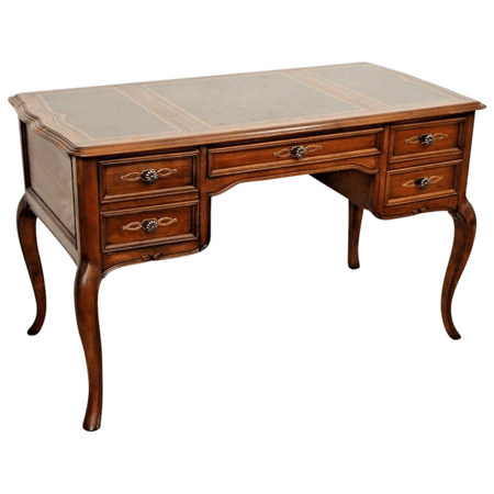 Vintage Desk Sligh Furniture French country Style Gold Embossed : At Melrose Vintage and Antique Furniture | Ruby Lane